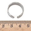 304 Stainless Steel Open Cuff Rings for Women RJEW-A079-05C-P-5