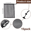 Polyester Mesh Drawstring Storage Bags ABAG-WH0046-59-2