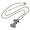 201 Stainless Steel Pendant Necklaces LS-NJEW-C066-02P-2