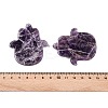 Natural Amethyst Hamsa Hand with Eye Figurines DJEW-N003-04B-3
