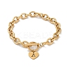 Golden 304 Stainless Steel Charm Bracelets LS-NJEW-K284-01G-A-4
