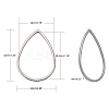 Tarnish Resistant 304 Stainless Steel Linking Rings LS-STAS-T047-16C-2