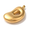 Ion Plating(IP) 304 Stainless Steel Pendants STAS-M017-08G-04-2