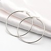 Tarnish Resistant 201 Stainless Steel Big Hoop Earrings X-EJEW-P066-38P-1