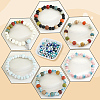 200Pcs 10 Colors Handmade Porcelain Beads PORC-PA0001-39-7