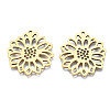 Ion Plating(IP) 201 Stainless Steel Pendants STAS-N098-047LG-2