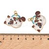 Christmas Alloy Enamel Pendants ENAM-K069-43E-02-3