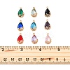 9Pcs 9 Colors Transparent Glass Pendants GLAA-FP0001-18-4