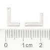 Tarnish Resistant 304 Stainless Steel Letter Charms STAS-O072-L-3