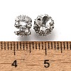 Brass Micro Pave Cubic Zirconia Beads KK-M318-14P-2