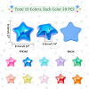 300Pcs 10 Colors Opaque Acrylic Cabochons PACR-PH0001-05-2