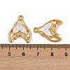 304 Stainless Steel Resin Pendants STAS-P410-10G-3