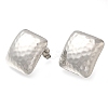 304 Stainless Steel Rhombus Stud Earrings EJEW-I312-04P-2