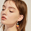 40Pcs 2 Colors 304 Stainless Steel Hoop Earring Findings STAS-SC0010-44-4
