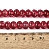 Crackle Transparent Glass Beads Strands GLAA-N074-02B-04-2