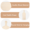 4Pcs Unfinished Blank Wooden Pendants Set for Painting Arts WOOD-CP0001-23B-6
