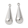 304 Stainless Steel Pendants STAS-U037-19P-1