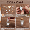 Transparent Glass Empty Bottles with Alloy Charms AJEW-DR00027-4