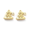 Brass Micro Pave Cubic Zirconia Pendants KK-U049-04G-05-1
