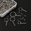300Pcs 6 Style Keychain Clasps Set IFIN-YW0001-22-7