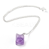 Natural Amethyst Pendant Dowsing Pendulums G-Q016-04C-2