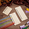 1 Set Rectangle Wooden Yarn Thread Winding Plate DIY-BC0013-85-5