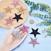 10Pcs 5 Colors Star Hotfix Rhinestone DIY-GF0009-02-3