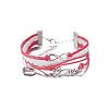 Love Sister & Infinity Leather Multi-strand Bracelets BJEW-BB15539-1