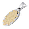 304 Stainless Steel Pendants STAS-S162-09GP-2