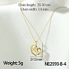 Mother's Day Brass Micro Pave Colorful Cubic Zirconia Pendant Necklaces FS-WG67A5B-12-1