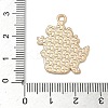 Small Potted Plant with Dog Alloy Enamel Pendants ENAM-I083-01KCG-06-3