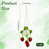Strawberry Basket Woolen Yarn Pendant Decorations AJEW-WH20006-240B-2