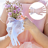 6 Pairs 6 Styles Polyester Lace Gloves AJEW-GL0002-71-6