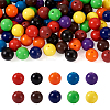 100Pcs 10 Colors Food Grade Eco-Friendly Silicone Focal Beads SIL-TA0001-27-1