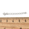 Rhodium Plated S925 Sterling Silver Chain Extender STER-R003-05P-3