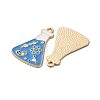 Chemistry Theme Alloy Enamel Pendants ENAM-V002-01L-KCG-2