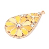 Alloy Enamel Pendants PALLOY-D313-04B-2