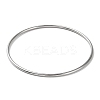 Non-Tarnish 304 Stainless Steel Simple Plain Bangle for Women BJEW-F461-01B-P-1