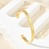 304 Stainless Steel Cuff Bangles BJEW-P348-02F-G-2