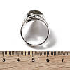 Natural Labradorite Adjustable Rings G-P560-03AS-05-5