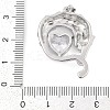 Brass Micro Pave Cubic Zirconia Pendants KK-M307-07P-3
