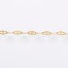 3.28 Feet Handmade Ion Plating(IP) 304 Stainless Steel Dapped Chains X-CHS-H007-62G-1