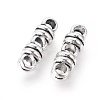Tibetan Style Alloy Spacer Bars TIBEB-Q061-17AS-RS-2