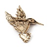 Rhinestone Bird Brooch Pin JEWB-Q030-08AG-2