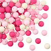 Rubberized Style Imitated Silicone Acrylic Beads MACR-PA0001-06A-01-1