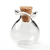 Lucky Bag Shape Glass Cork Bottles Ornament X1-AJEW-A039-02B-2