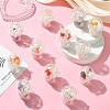 12Pcs Milk Tea Cup Theme Opaque Acrylic Pendants OACR-CJ0002-30-5