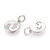 Brass Micro Pave Cubic Zirconia Charms KK-N257-67P-2