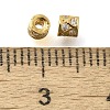 925 Sterling Silver Micro Pave Clear Cubic Zirconia Spacer Beads STER-U006-16G-3