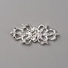 Zinc Alloy Crystal Rhinestone Snap Lock Clasps LS-FIND-WH0008-19S-2